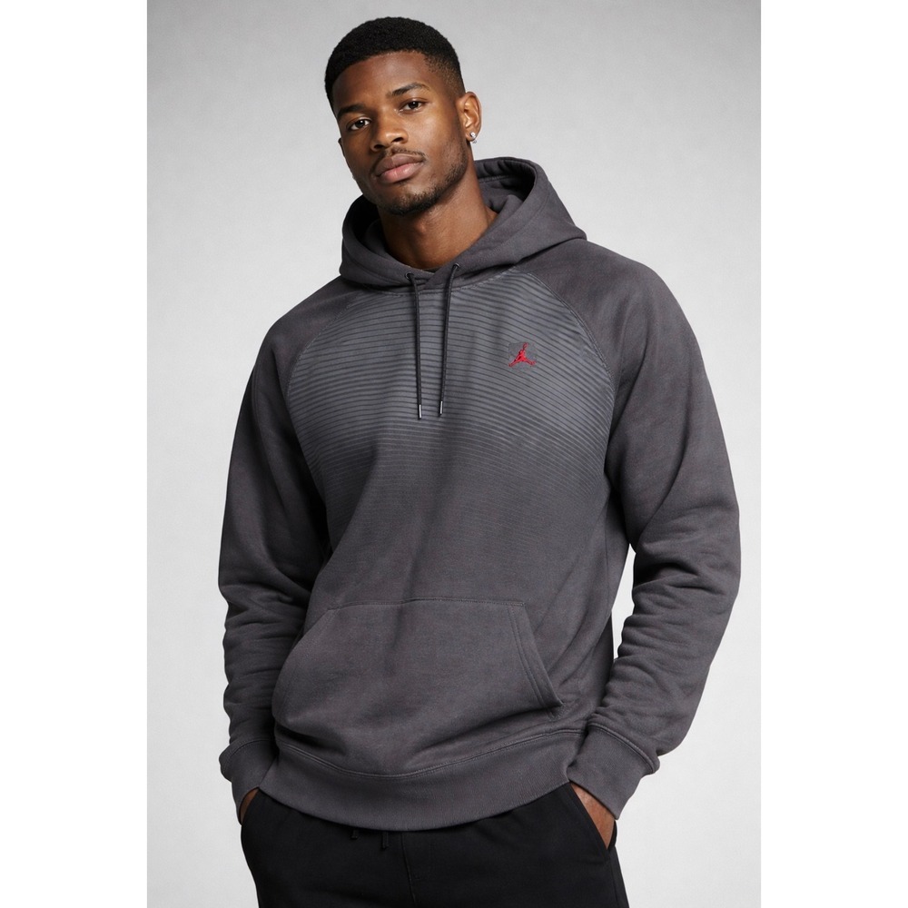 Nike Air Jordan 23 Tech Fleece Hoodie Mens XL Gray Red Jumpman 819141-021 Rare